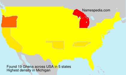 Surname Ghena in USA