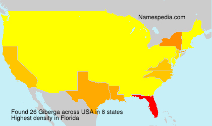 Surname Giberga in USA