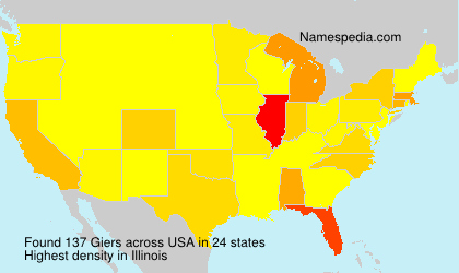 Surname Giers in USA