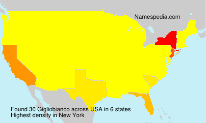 Surname Gigliobianco in USA