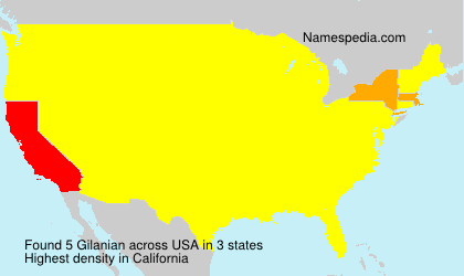 Surname Gilanian in USA Surname Gilanian in USA