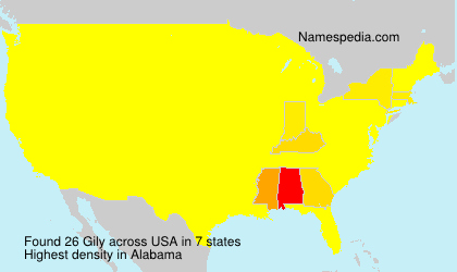 Surname Gily in USA