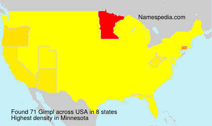 Surname Gimpl in USA