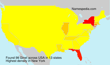 Surname Ginel in USA