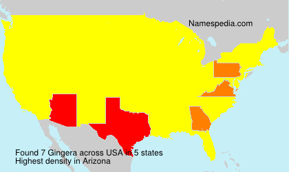 Surname Gingera in USA
