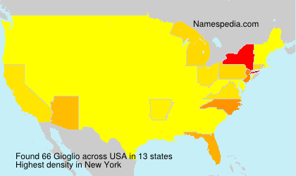 Surname Gioglio in USA Surname Gioglio in USA