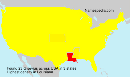 Surname Gisevius in USA Surname Gisevius in USA
