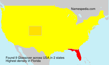 Surname Glassover in USA