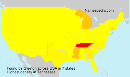 Surname Gleeton in USA