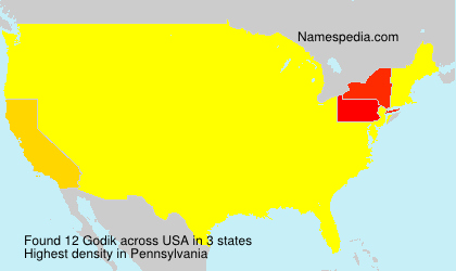 Surname Godik in USA Surname Godik in USA