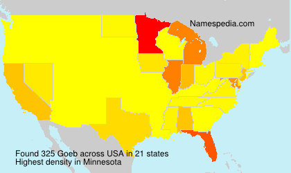 Surname Goeb in USA