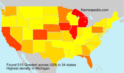 Surname Goedert in USA