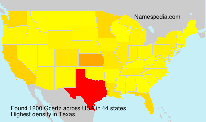 Surname Goertz in USA