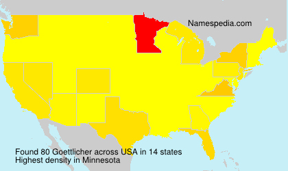 Surname Goettlicher in USA