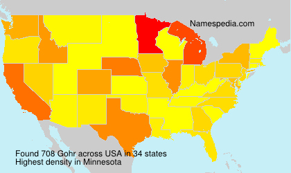 Surname Gohr in USA