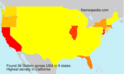 Surname Goitein in USA