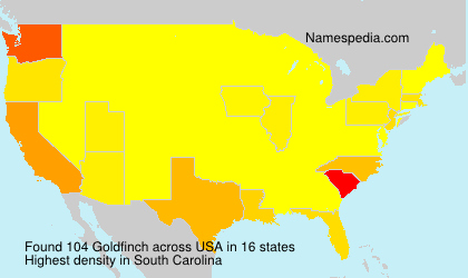 Surname Goldfinch in USA