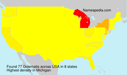 Surname Golematis in USA Surname Golematis in USA