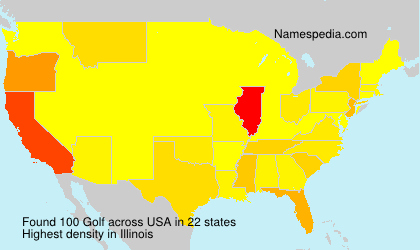 Surname Golf in USA