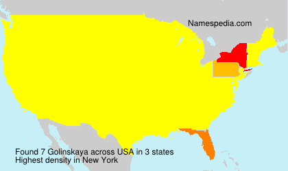 Surname Golinskaya in USA Surname Golinskaya in USA