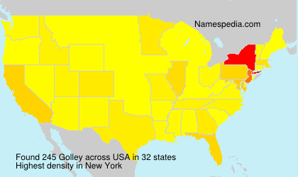 Surname Golley in USA