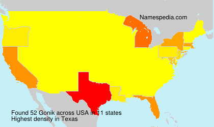 Surname Gonik in USA