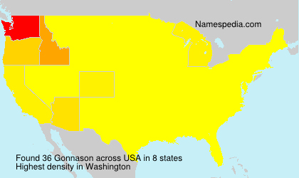 Surname Gonnason in USA Surname Gonnason in USA