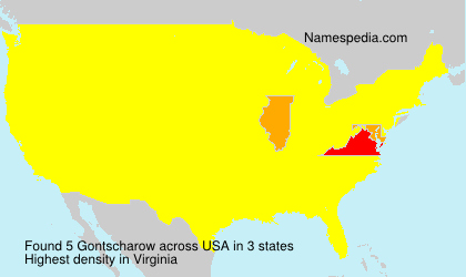 Surname Gontscharow in USA Surname Gontscharow in USA