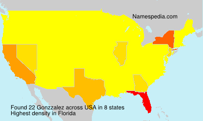 Surname Gonzzalez in USA Surname Gonzzalez in USA