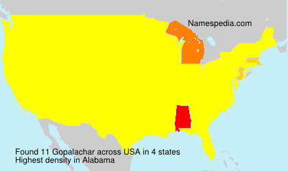 Surname Gopalachar in USA Surname Gopalachar in USA