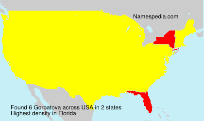 Surname Gorbatova in USA