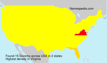 Surname Gorems in USA Surname Gorems in USA