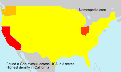 Surname Gorkavchuk in USA