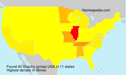 Surname Goschy in USA Surname Goschy in USA