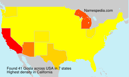 Surname Gosla in USA