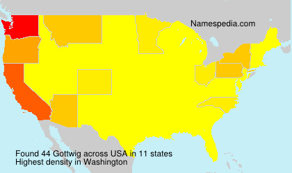 Surname Gottwig in USA