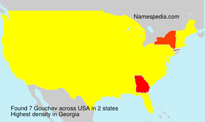 Surname Gouchev in USA Surname Gouchev in USA