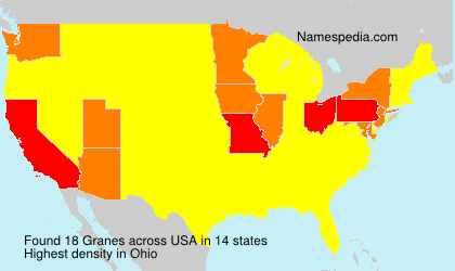 Surname Granes in USA