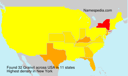Surname Granvil in USA Surname Granvil in USA