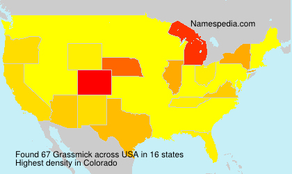 Surname Grassmick in USA Surname Grassmick in USA