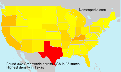 Surname Greenwade in USA