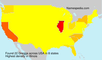 Surname Gregga in USA