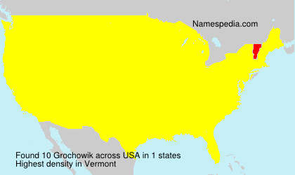 Surname Grochowik in USA
