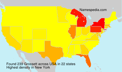Surname Grossett in USA