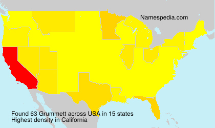 Surname Grummett in USA