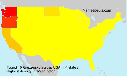 Surname Gruzensky in USA Surname Gruzensky in USA