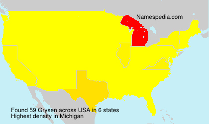 Surname Grysen in USA Surname Grysen in USA