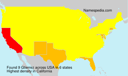 Surname Gtierrez in USA