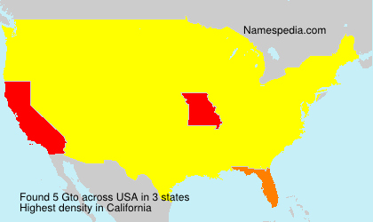 Surname Gto in USA