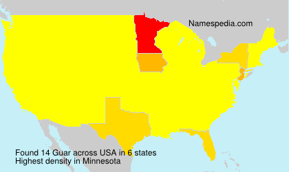 Surname Guar in USA